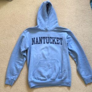 Nantucket baby blue graphic sweatshirt